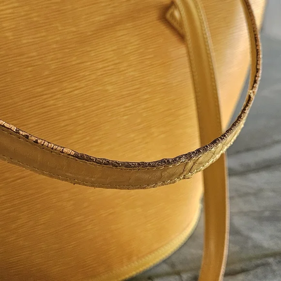 Louis Vuitton Saint-Jacques GM Yellow Epi Leather Tote Bag Vintage- Rare - Picture 9 of 16